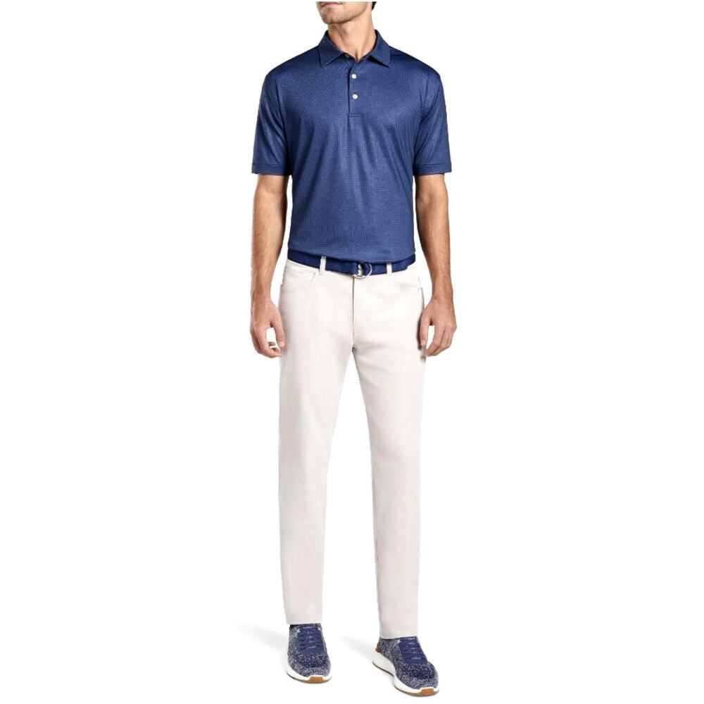 Peter Millar Navy Blue Moon Performance Jersey Polo Size XXL